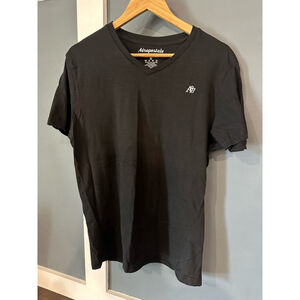 Men's Aeropostale T-shirt XL Black V-neck